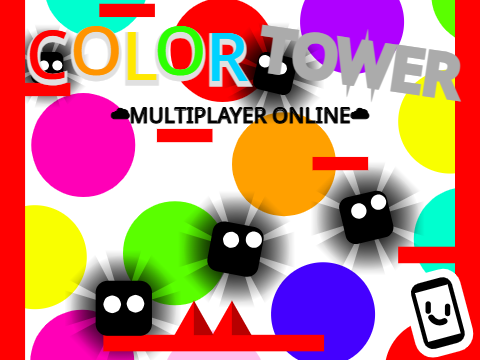 Cloud Color Tower: Vertical Multiplayer Scrolling Platformer